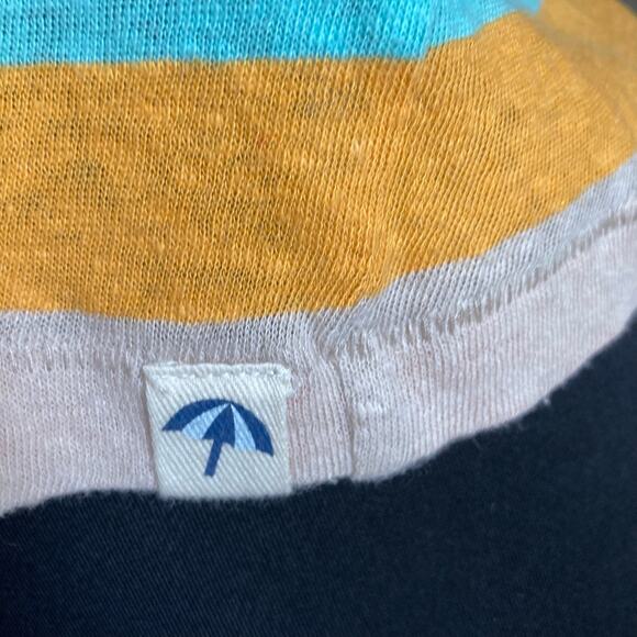 Splendid x Gray Malin Rainbow Striped Linen Blend Tank Top Medium Summer Casual - Picture 4 of 7